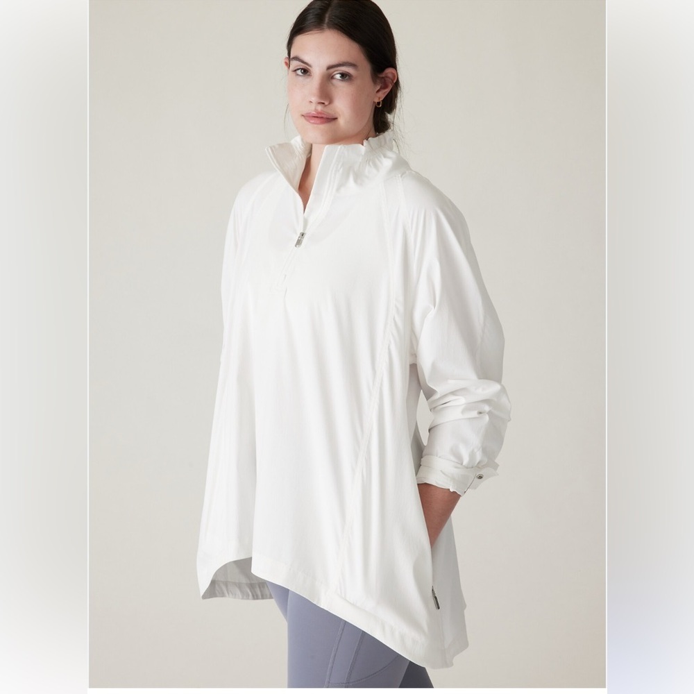 Athleta Advantage Poplin White Women's Jacket